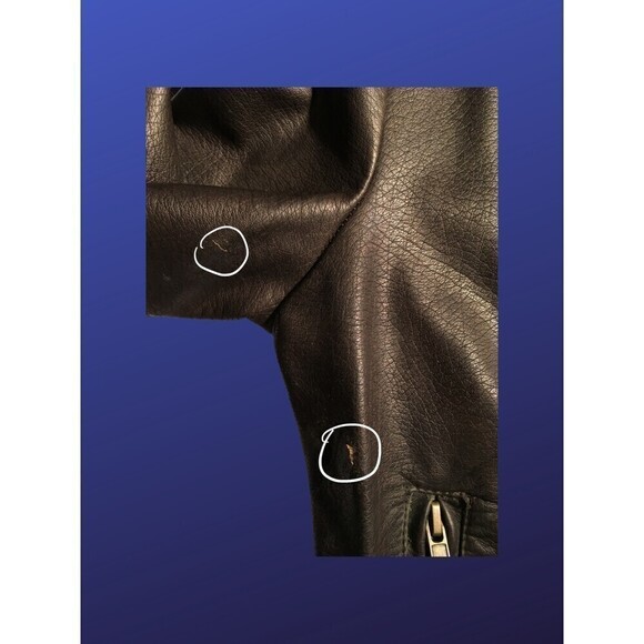 SAY WHAT? Faux Leather Cropped Moto Biker Jacket, BROWN, Women’s L, VGUC - Picture 11 of 12